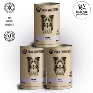 Paka Zwierzaka curcan cu merișor (3x400g)