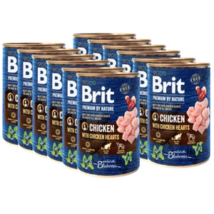 Brit Premium by Nature Pui cu inimi de pui 12x400g