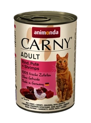 Animonda Cat Carny Adult Carne de vită, curcan și creveți 400 g
