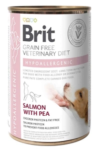 BRIT GF Veterinary Diets Dog Hypoallergenic 400g - hrană umedă pentru câini