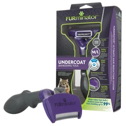 FURMINATOR Instrument pentru îndepărtarea subpărții la pisicile cu păr lung din rasele medii și mari