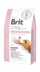 Brit Grain Free Veterinary Diet Dog Hypoallergenic Somon cu mazăre 2kg