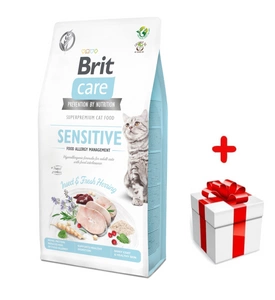 Brit Care Cat Grain-Free Sensitive Allergy Management 7 kg + surpriză GRATUITĂ pentru pisica ta!