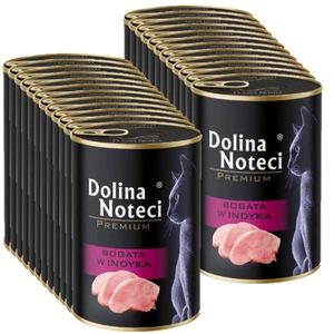 Dolina Noteci Premium pentru pisici, bogată în curcan, 24x400g