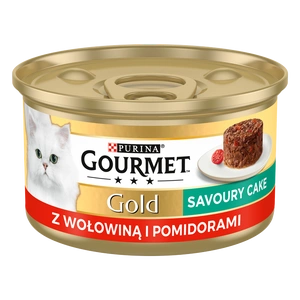 Purina Gourmet Gold carne de vită în roșii 85g