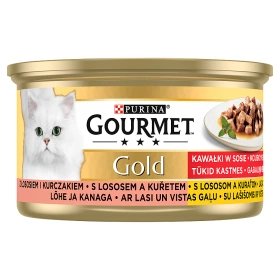 Purina Gourmet Gold somon/pui in sos 85g