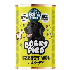 Dobry Pies Mono Carne de vită cu colagen 400g