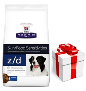 HILL'S PD Prescription Diet Canine z/d Food Sensitivities 10kg+Dog Surpriză GRATUIT!