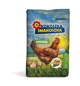 Kokoszka Smakoszka Hrană pentru găini ouătoare cu roșii și lucernă 25 kg
