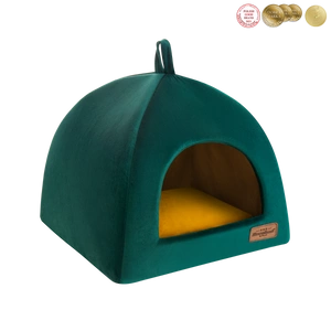 RECOBED cușcă pentru câini Velour verde M 50x50cm