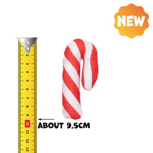 JUCĂRIE DE PLUȘ UNIQ PETS PENTRU PISICI PURRNIP baston de zahăr cu catnip 5x9cm