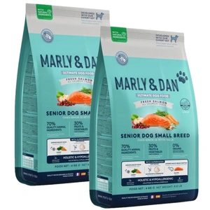 Marly &amp; Dan Senior Dog Small Breed Fresh Salmon Holistic &amp; Hypoallergenic 2x4kg hrană uscată
