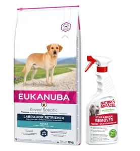 Eukanuba Adult Labrador Retriever 12kg+Nature's Miracle Stain&Odour REMOVER DOG 473ml GRATIS!!!