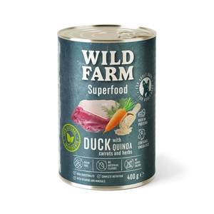 Wild Farm Superfood Duck 400g hrană fără cereale pentru câini