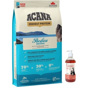 Acana Regionals Pacifica Dog 11,4 kg + LAB V Ulei de somon pentru câini și pisici 500 ml