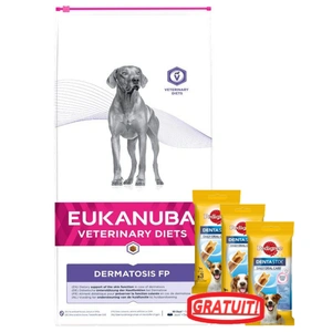 Eukanuba Dermatosis FP 12 kg + PEDIGREE DentaStix 3x45/77 g