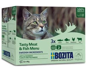 BOZITA Multibox Bucăți de carne și pește în jeleu (12X85g)