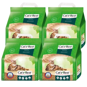 JRS Cats Best Sensitive (Green Power) nisip pentru pisici 4x(8L/2,9kg)