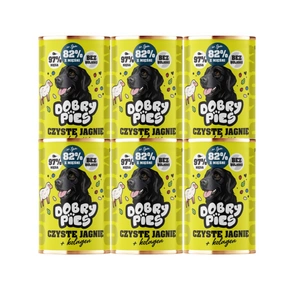 Dobry Pies Mono miel cu colagen 6x400g