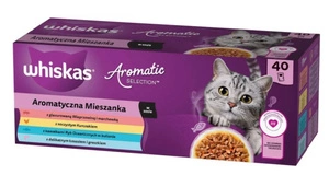 WHISKAS Adult pungi Aromatic Mix 40 x 85 g - hrană umedă pentru pisici