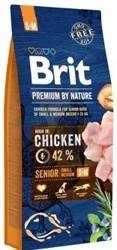 Brit Premium By Nature Senior S+M cu pui 15kg