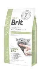 Brit Grain Free Veterinary Diets Cat Diabetes Pui cu mazăre 2kg
