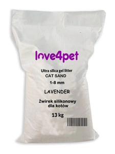 Nisip de silicon pentru pisici Sand Lavender 13kg