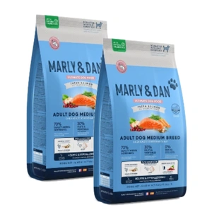 Marly &amp; Dan Adult Dog Medium Breed Fresh Salmon Holistic &amp; Hypoallergenic 2x12kg hrană uscată