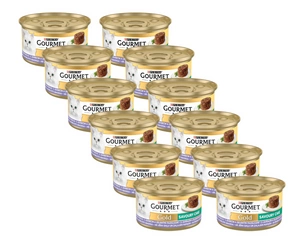 Purina Gourmet Gold Savory cu miel si fasole verde 12x85g