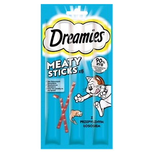DREAMIES 30g – hrană complementară pentru pisici adulte, cu somon delicios