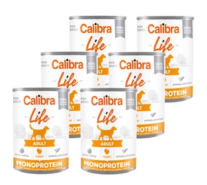 CALIBRA Dog Life Adult Curcan cu mere 6x400g