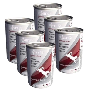 TROVET TPD Hypoallergenic - Curcan (pentru câini) 6x400g - conservă