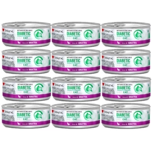 Disugual Hrană umedă pentru pisici Veterinary DIABETIC Rață (adult) 12x85g