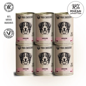 Paka Zwierzaka Carne de vită și hering (6x400g)