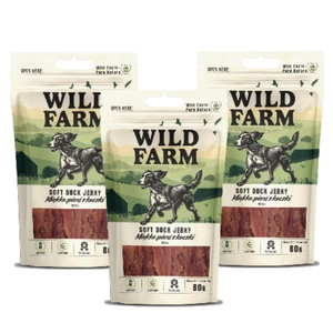 WILD FARM piept de rață moale 3x80g tratează câinele