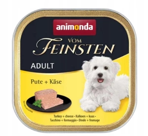 Animonda Vom Feinsten Dog Adult Curcan cu brânză 150g