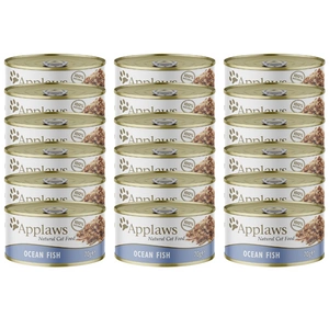 APPLAWS Pește oceanic în supă, cutie de conserve 24x70g