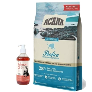 Acana Pacifica Cat 4,5 kg + LAB V Ulei de somon pentru câini și pisici 500 ml