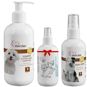 Kit de toaletare pentru câini OVER ZOO+OVER ZOO Spray săpun pentru animale 50ml GRATUIT!