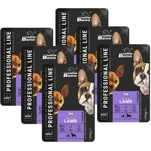 SUPER BENO Adult plic pentru câini mici și mijlocii cu miel 6x100g