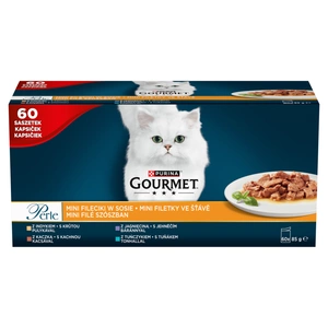 Purina Gourmet Perle Mini Fileuri în sos Mâncare pentru pisici 60x85g