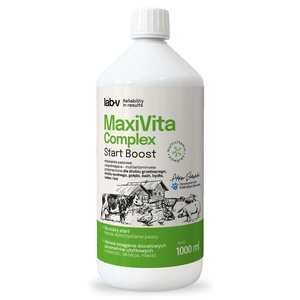 Lab-v MaxiVita Complex - amestec de hrană complementară - multivitamine, în formă lichidă, destinat păsărilor de curte galinacee, păsărilor de apă, porumbeilor, porcilor, bovinelor, ovinelor și caprelor 1000 ml
