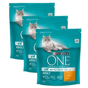 Purina One Cat Hrană pentru adulți cu pui 3x800g