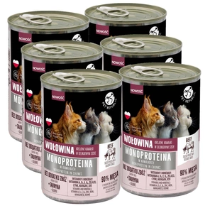 PetRepublic hrană pentru pisici cu o singură sursă de proteine, bucăți în sos 6x400g