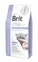 Brit Grain Free Veterinary Diet Cat Gastrointestinal Hering cu mazăre 5kg