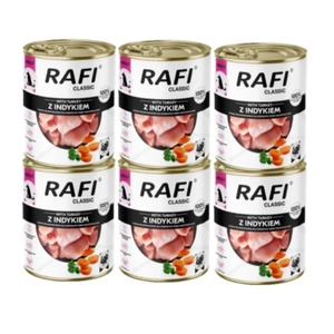 DOLINA NOTECI Rafi Classic hrană umedă pentru câini cu curcan 6x800g