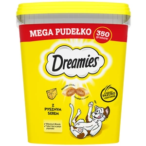 DREAMIES Mega Box 350 g – hrană complementară pentru pisici adulte, cu brânză delicioasă