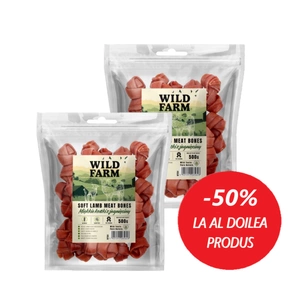 WILD FARM Cuburi moi de miel 2x500g tratează câinii