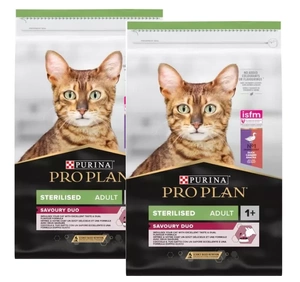 PURINA Pro Plan Cat Sterilised Rață și ficat 2x10kg