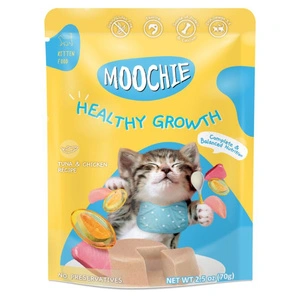 MOOCHIE KITTEN Creștere sănătoasă Ton și pui 70 g creștere sănătoasă